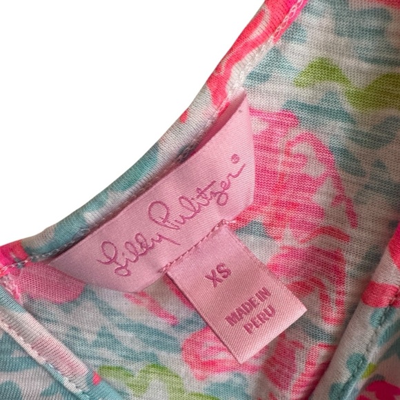 Lilly Pulitzer Gigi V-neck Tank Top In Lobstah Roll, Size XS - Picture 4 of 7